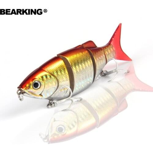 5pcs/lot 80mm 10g Multi Jointed Sections Crankbait Artificial Hard Bait Bass Trolling Pike Carp Fishing Tools