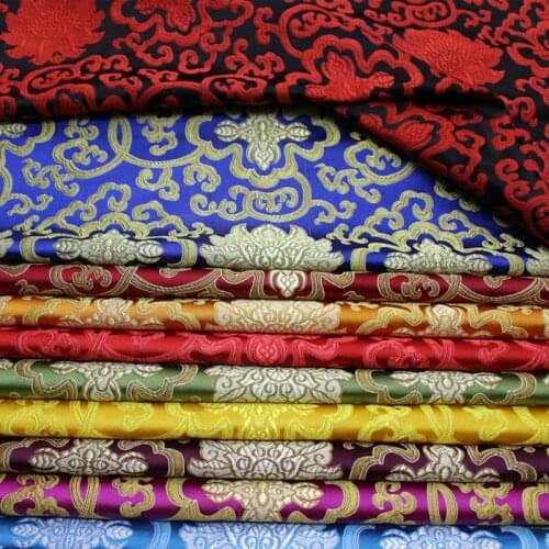 75x50cm Damask Jacquard Brocade Fabric For Apparel Costume Upholstery Furnishing Curtain Clothing Material Patchwork