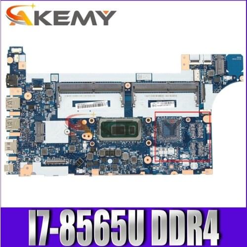 Akemy For Lenovo Thinkpad E490 E590 Notebook Motherboard NM-B911 CPU i7-8565U DDR4 Tested 100% Working FRU 5B20V80732 5B20V80729