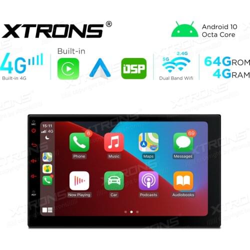 7" Android 10.0 OS Two Din Car Multimedia System Player Double Din Car Navigation GPS 2 Din Car Radio with Built-in 4G Module