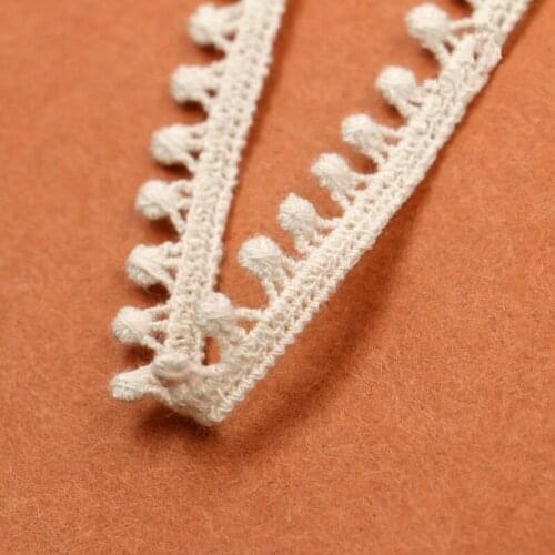 7 yards 1.0 cm Off White Lace Trims for Costumes Trimmings Applique Home Textiles Apparel Sewing