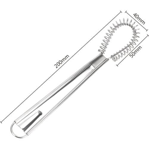 Stainless Steel Spring Blender Milk Frother Foamer Kitchen Accessories Egg Beater Cooking Tools Mini Whisk
