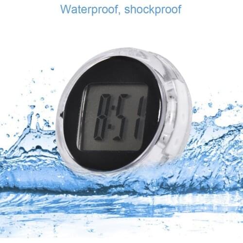 Universal Motorcycle Clock Accessories Watch Waterproof Stick-On Motorbike Mount Digital Clock Moto Clocks ForBMW Watch