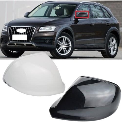 Lofty Richy For Audi Q5 Q7 09-18 Car Exterior Rearview Mirror Cover Reverse Shell Mirror Case Housing shell Lid replacement hood