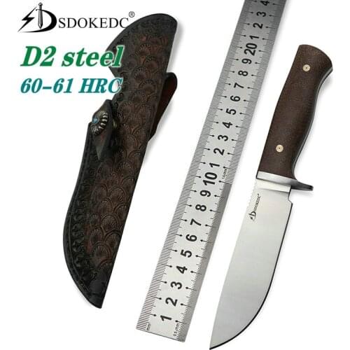 D2 steel couteau pocket knife fixed blade tactical outdoor camping knives hunting knifes survival utility edc tool facas mes