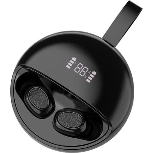 DenReel True Wireless Tws 5.0 Binaural Bluetooth Headset Mini In-Ear Stereo Waterproof Earphone