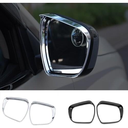 For Nissan NAVARA NP300 2015 2016 2017 2018 ABS Chrome Car rearview mirror block rain eyebrow Cover Trim Car Styling Accessories