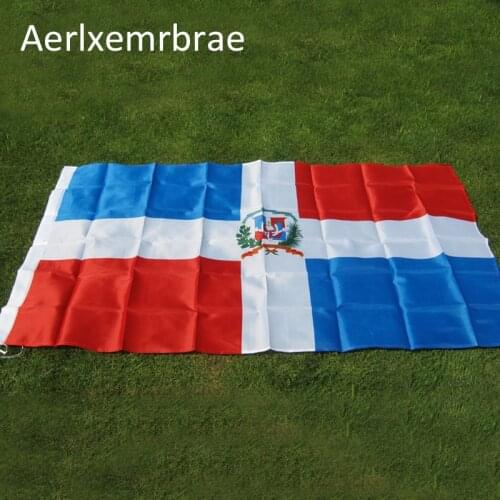 Free Shipping aerlxemrbrae flag Dominican Republic flags and banners 3*5ft decoration outlast banner