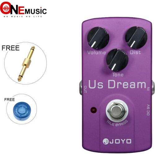 JOYO JF-34 US Dream AMP Distortion Simulation True Bypass Pedal with 1 Pedal Connector and MOOER Pedal Knob