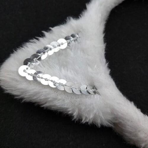 3 Pcs Festival Party Cat Ear Hair Hoop Tail Tie Set Halloween Christmas Women Girl Headband Costume Cosplay Headwear C1FE