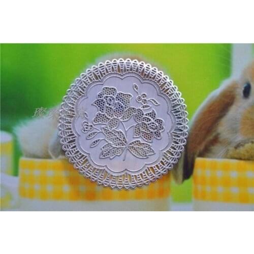 YJ-303# white Diameter 12cm PVC Mat for plate bowl table hotel dining cushion ashtray vase Place mats/Waterproof(6 pieces/lot)