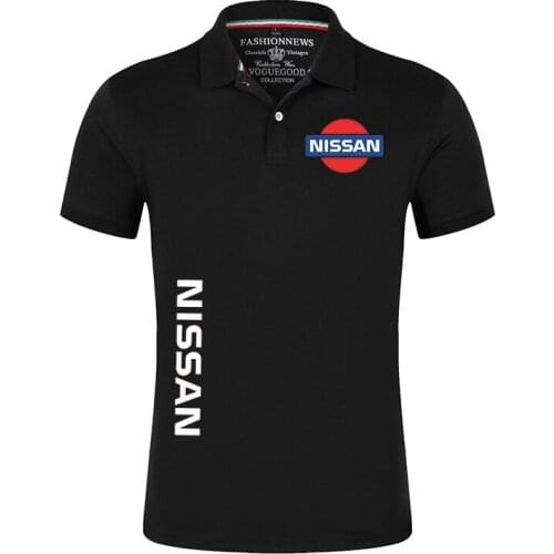 2021NISSAN Summer Mens Polo Casual Short Sleeves Solid color Tshirt Man Classic Tops Outdoor T-shirt