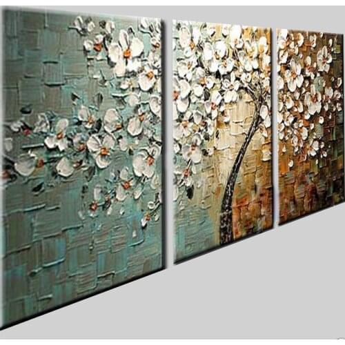 Lucky Tree Modern Abstract Oil Painting home decor wall art picture flowers on palette thick knife oil painting 168015