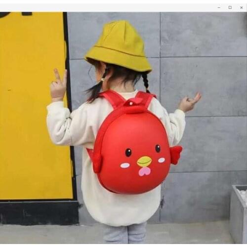 Cute Chicken Baby Backpack children Eggshell Hard Shell Bag Boy Girls Schoolbag Eggshell Chicken Doll Backpack