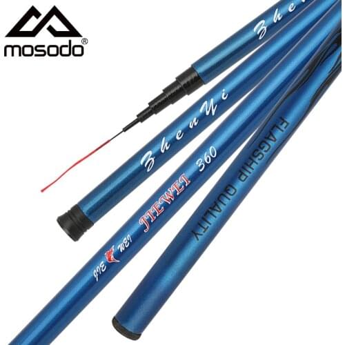 Mosodo Ultralight Stream Fishing Pole Hard Telescopic Fishing Rod 2.7-7.2m Hand Freshwater Rod Travel Carp Rod Fishing Tackle