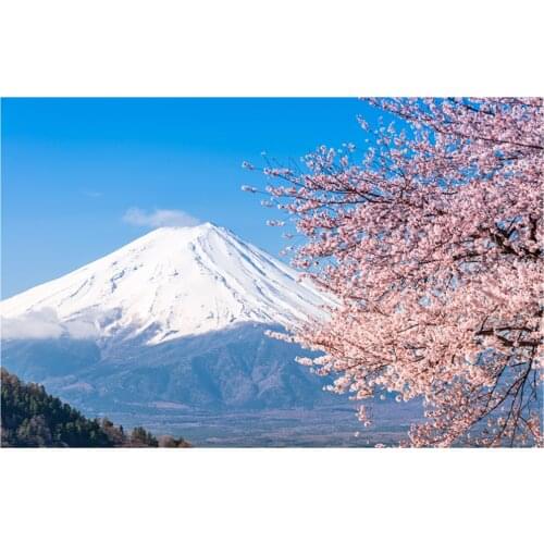 Colorful print Wall Tapestry Mount Fuji, Japan M339