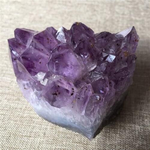 Natural dream purple quartz crystal cluster specimen healing christmas decorations for home 100-200g