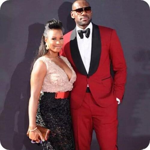 New Fashion Slim Fit Groom Tuxedos Peaked Lapel Two Button Groomsmen Blazer Men Formal Suit Party Prom Suit(Jacket+Pants+Tie)