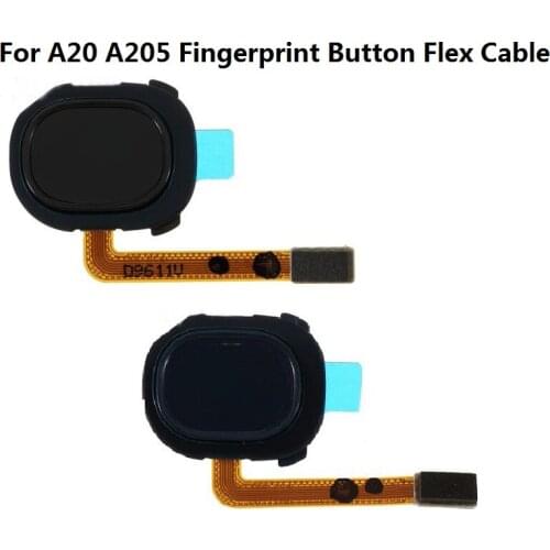 OEM Home Key Fingerprint Button Flex Cable for Samsung Galaxy A20 SM-A205 Black Blue