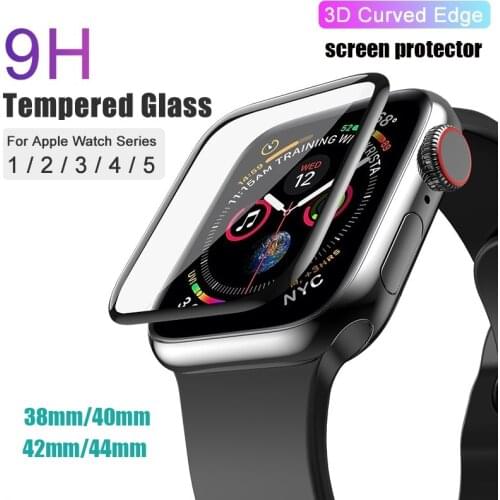 PET &PMMA Full Cover 3D Curved Tempered Glass Screen Protector Film for Apple Watch Series 6 SE 5 4 3 44mm 40mm 42 38 for iWatch