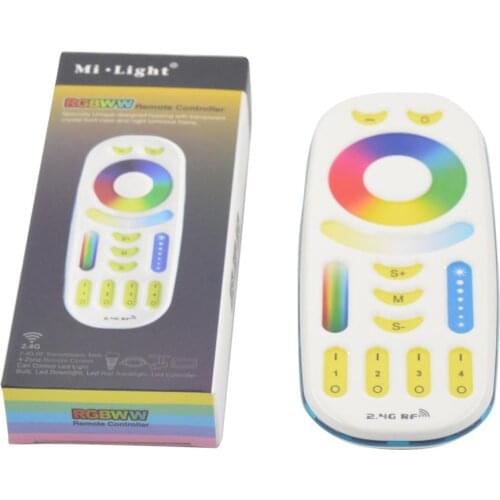 50pcs Mi boxer FUT092 2.4Ghz RGBWW 4-zone group control match RF RGB+CCT Remote controller for Milight led RGB+CCT lamps series