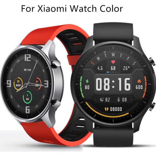 22mm Silicone Watchband For Xiaomi Watch Color Strap Sport Replacement Wristband For Huawei Watch 3/GT 2 46mm/GT 2 Pro Bracelet