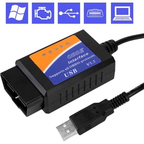 LEEPEE ELMconfig HS MS-CAN Hidden Functions OBD 2 Scanner Programming Unlock ELM327 USB V1.5 for Ford Mazda Lincoln Code Reader