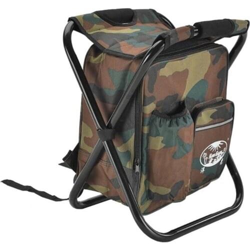 Folding Fishing Chairs Shoulder Strap Design Zipper Pocket Multifunction Portable Outdoor 2020 Lightweight Picnic Camping Chair