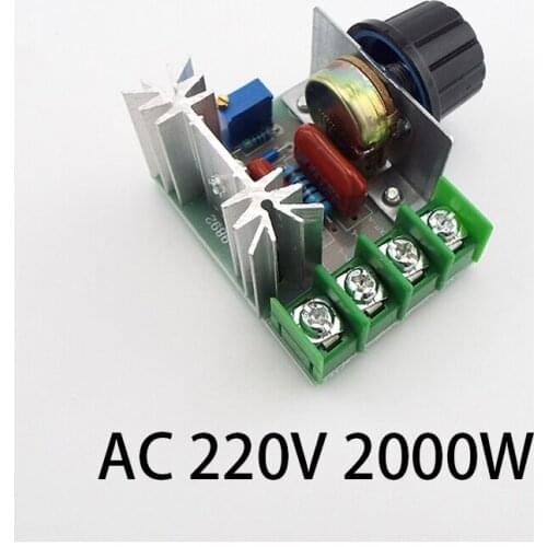 SCR Voltage Regulator Dimmers AC 220V 2000W Dimming Speed Controller Thermostat Adjuster Governo