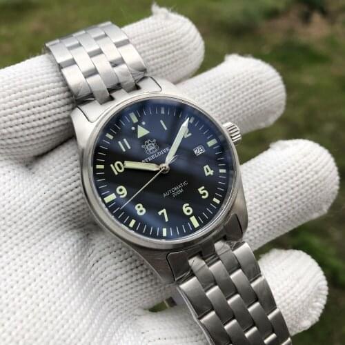 Steeldive SD1940 Automatic Mechanical Men Watch 200m Waterproof Stainless Steel Pilot Business Luminous Watches Sapphire Glass