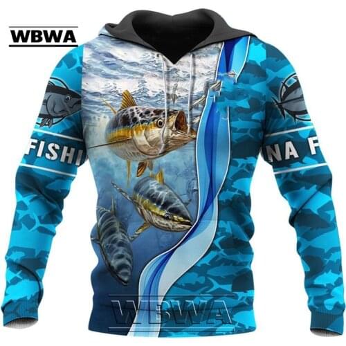 Tuna Fishing 3D All Over Printed Mens hoodies Harajuku Streetwear Hoodie Unisex Casual Pullover Autumn Jacket Tracksuits