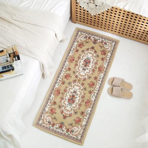 Vintage Jacquard Floor Rug Bedroom Hallway Parlor Balcony Carpet Living Room Decoration Home Floor Door Mat European Kitchen Rug