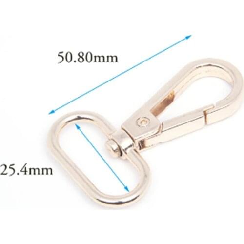 50.8mm Bag Clasps Lobster Swivel Trigger Clips Snap Hook For 25mm Strapping For DIY Accessories