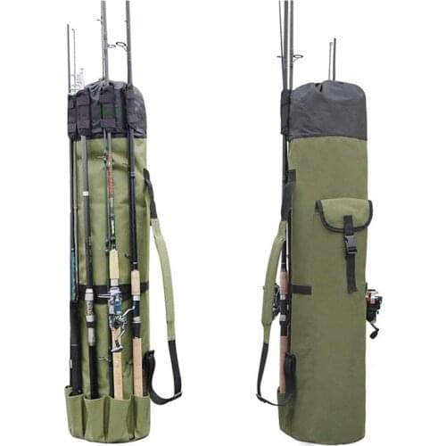 132cm*34cm Cylinder outdoor fishing package Multifunctional fishing rod bag Sea rod fishing gear storage bag