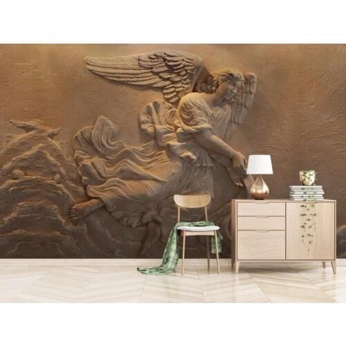 Custom 3D Wall Murals Wallpaper Relief Living Room TV Background Decoration Background Wall Mural