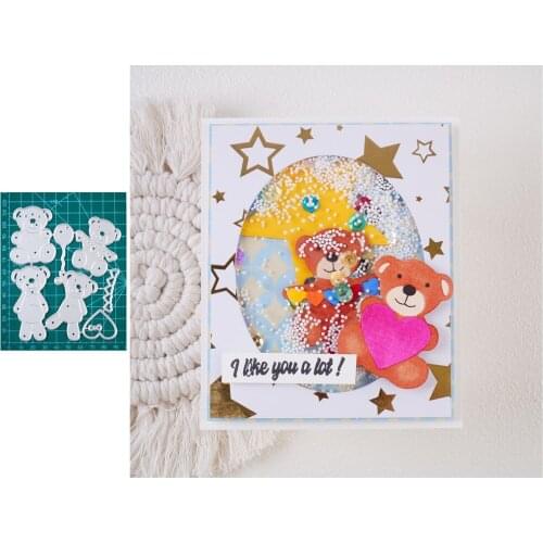 4pcs Card Making Craft Die Cuts Big Star Bear Metal Cutting Dies 2020 DIY Scrapbooking Stencil Card Paper DecroMold High Quality