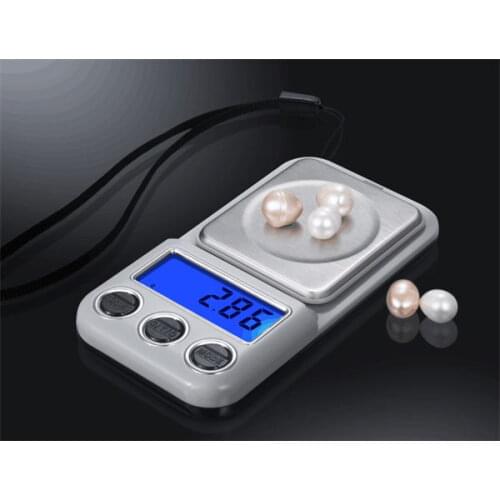 AJY 2018 new pocket scale 100/0.01g Double-precision double range 600/0.1 mini small Jewelry scale