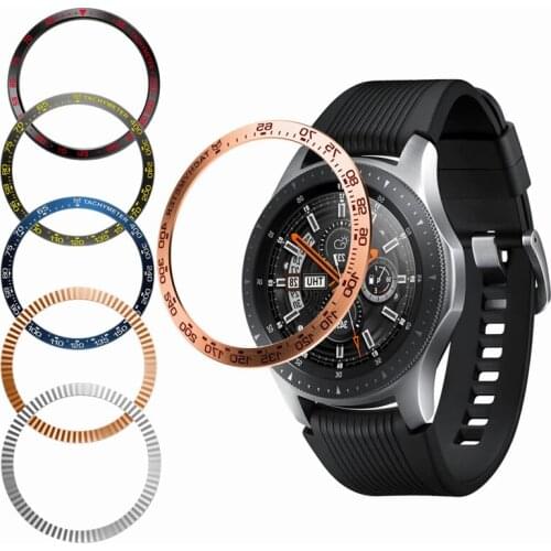 Watch faces For Samsung Galaxy Watch 46mm 42mm Gear S3 Frontier/Classic Bezel Ring Adhesive Cover Anti case Accessories