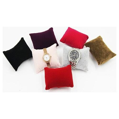 Velvet Jewelry Packaging & Display Stand for Watch Bangle Bracelet Pillow Case Box Holder Storage Organizer Wholesale