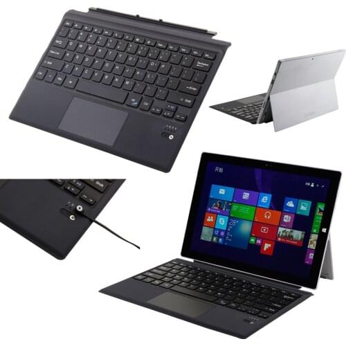 Russian/Hebrew/Spanish Wireless Bluetooth Touchpad Keyboard Leather Skin Dock Funda Case Cover For Microsoft Surface Pro 6 5 4 3