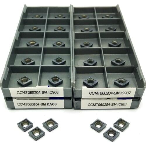 CCMT060204 CCMT060208 SM IC907/IC908 Internal Turning Tool carbide inserts CNC Cutting tool high quality turning insert