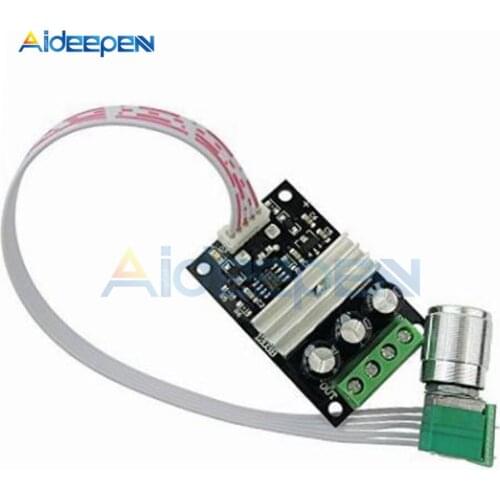 DC 6V 12V 24V 28VDC 3A 80W PWM Motor Speed Controller Regulator Adjustable Variable Speed Control With Potentiometer Switch