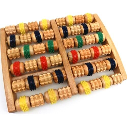 Big Size Easy Life Wooden Foot Massage Roller Massager Reflexology Massager Rolls for Slim Fitness Gift Tool Stress Pain Relief