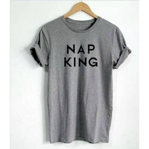 Nap King T-shirt fashion t shirt casual tops tees t shirt moletom do tumblr t shirt mens t shirt funny nap king casual tops