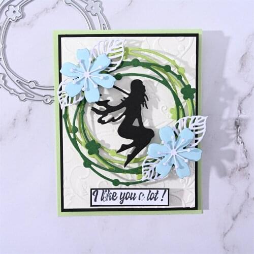 InLoveArts Craft Wreath Metal Cutting Dies Cut Die Mold Flower Scrapbook Paper Craft Knife Mould Blade Punch Stencils Dies DIY