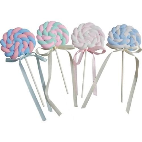 Exquisite Simulation Lollipop Shape Festival Ornaments Decor Cute Vivid Resin Creative Visual Effect Lollipop Display Gift