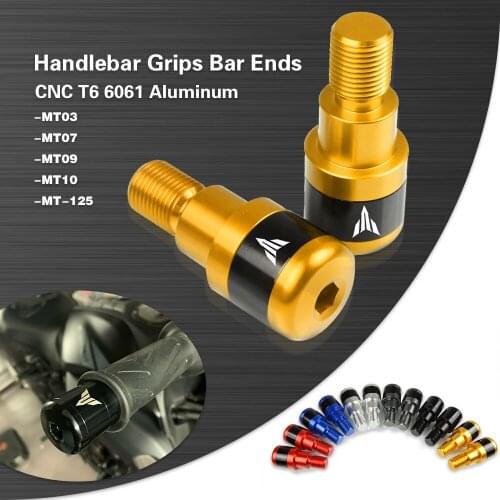 For YAMAHA MT03 MT07 MT09 MT10 MT 03 07 09 10 TRACER 900 GT 2014-2021 Motorcycles Handlebar Grips Plug Slider Handle Bar Ends