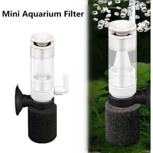 Mini Aquarium Pneumatic Filter Internal Purifier Sponge Media Filter for Increase Oxygen Fish Tank Air Pump Accessories