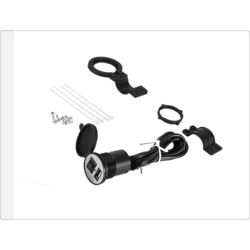 Motorcycle modified USB mobile phone charger with switch waterproof for Kawasaki NINJA 650R ER6F ER6N VERSYS W800 SE Z750S