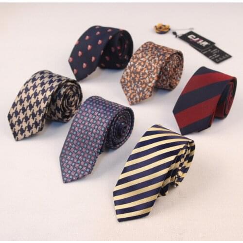 Mens Korean fashion high-grade 1200 needle neck ties slim narrow 6CM for business wedding print flower striped 10pcs/lot